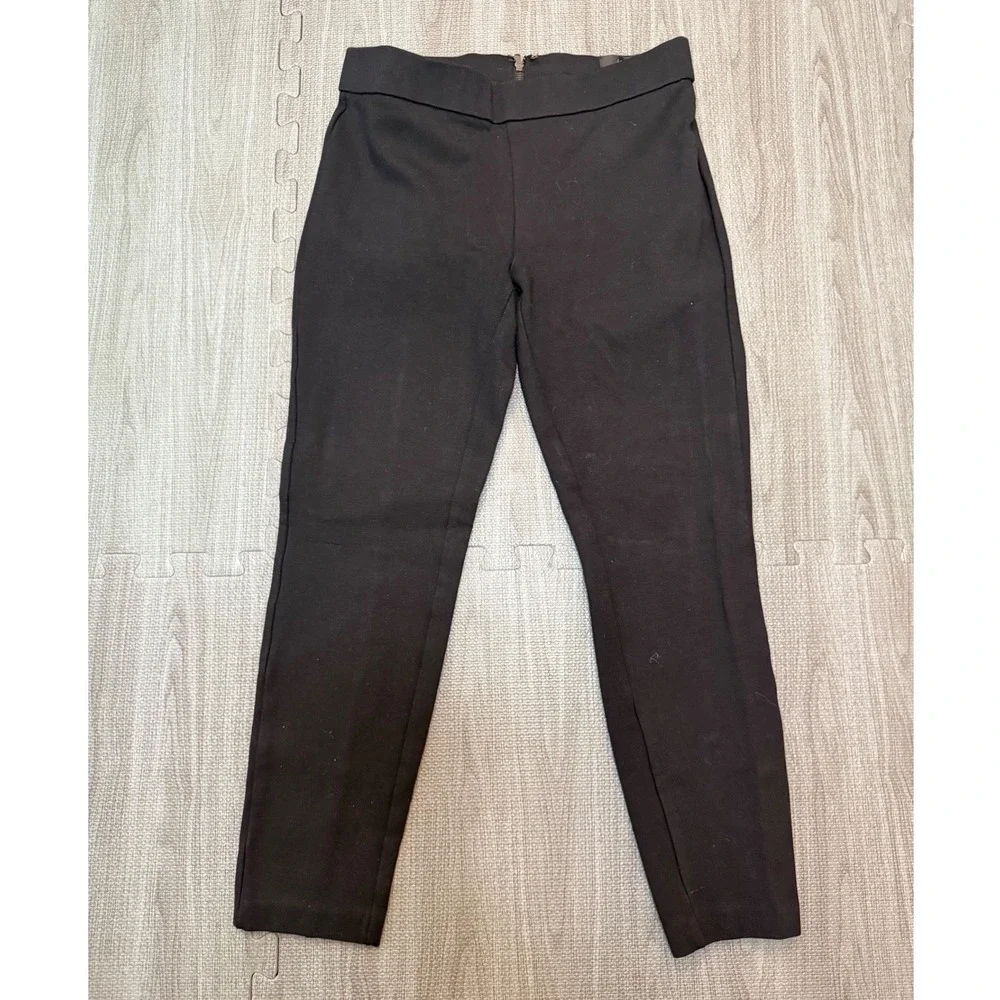 J.Crew Pixie‎ Pant Black Ponte Knit Skinny Tapered Leg Pants PM Petite M